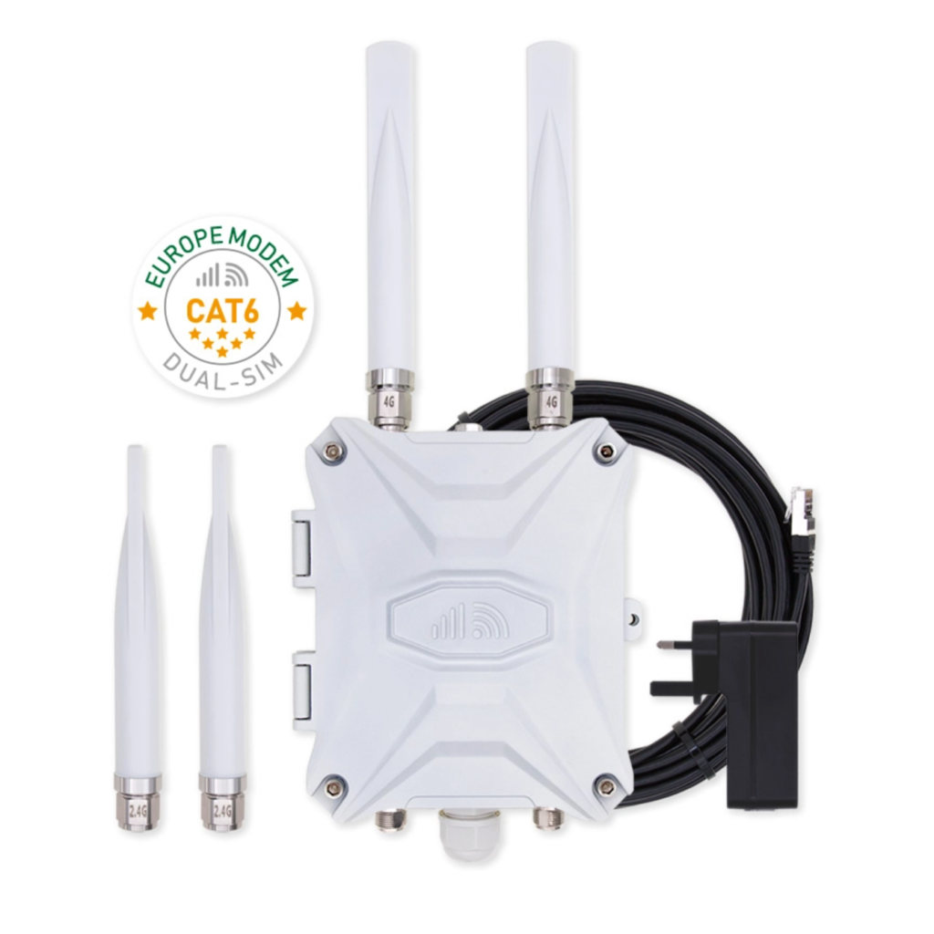 EZEN EZR34T E6 Outdoor Router 4G Wi-Fi Modem Exterior Antenna