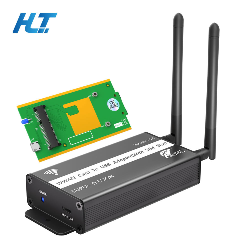 อแดปเตอร์ Mini PCI-e to USB Type-C พร้อมช่องซิม รองรับ 3G/4G LTE WWAN โมดูล
