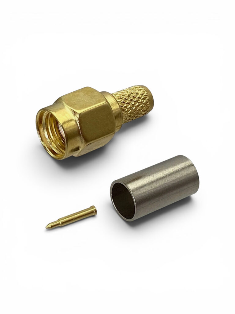 Connector SMA Male แบบ Crimp สำหรับสาย RG58